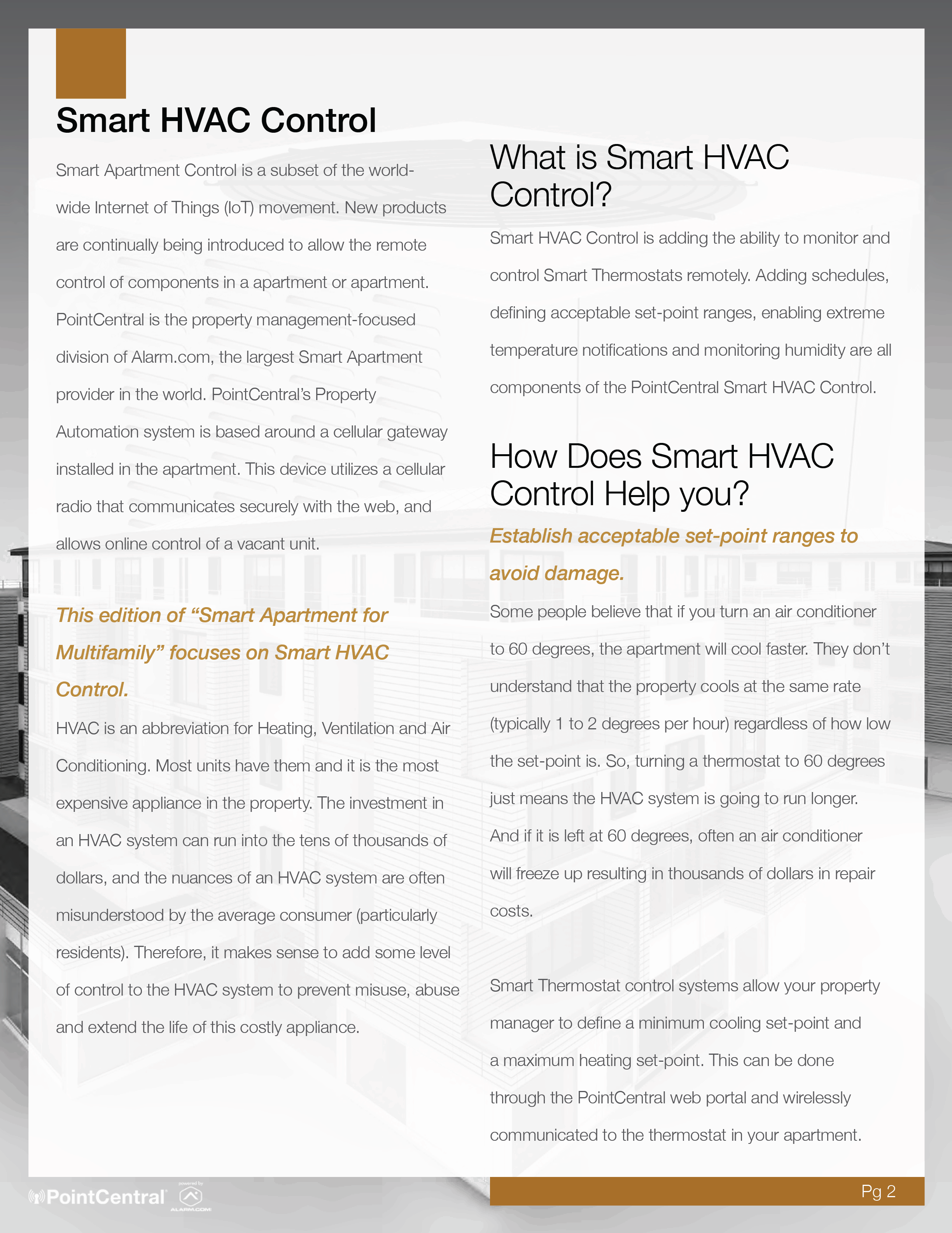 White Papers PointCentral, EnterpriseScale Smart Home