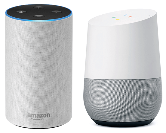 Amazon Alexa Google Home